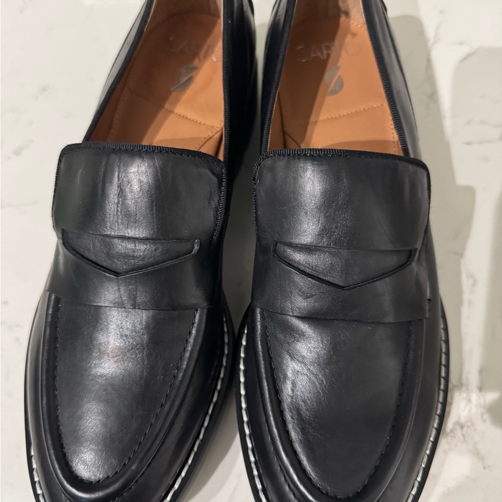 SARTO by Franco Sarto Tivoli Black Leather Loafers